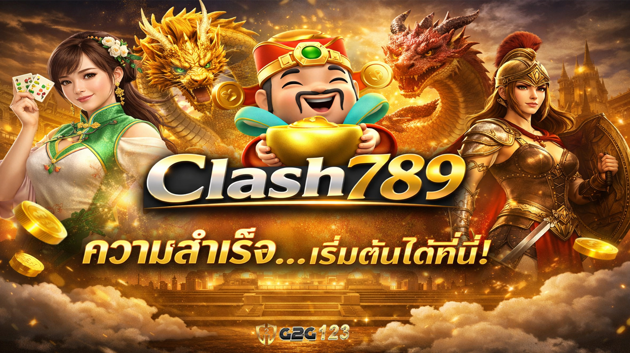 เลือก Clash789 เพราะทุกการเล่นคือโอกาส และทุกการตัดสินใจคือความคุ้มค่า ด้วยระบบที่มั่นคง โปร่งใส และพร้อมดูแลคุณในทุกจังหวะการเล่น