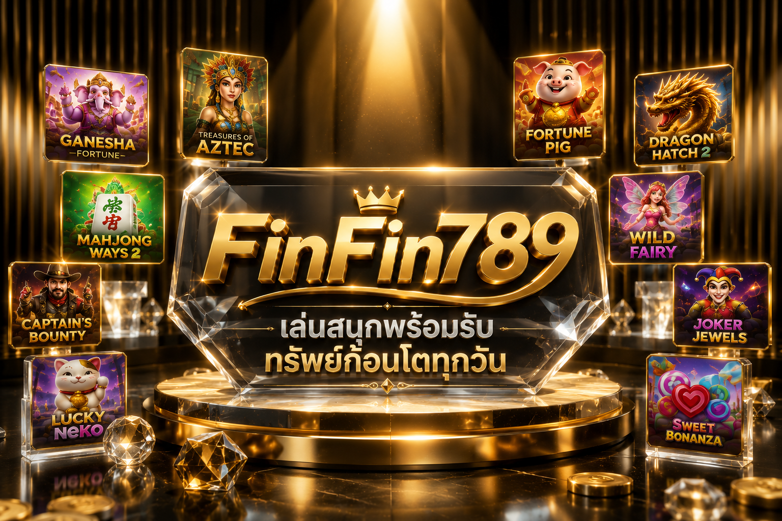 ฉีกหน้ากากเว็บเถื่อน! จุดจบความซวย จุดเริ่มต้นความรวยกับ FinFin789 สล็อตเว็บตรง ของแท้ 100% ที่เดียวจบ ครบทุกความรวย ลุยเลยค่ะพี่น้อง