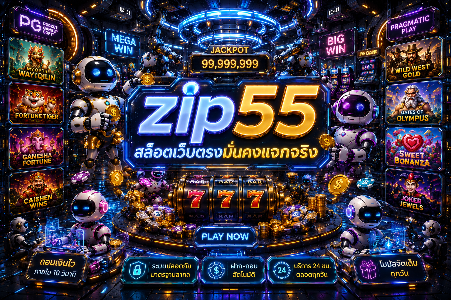 อยากรวยข้ามคืนต้องคลิก ศูนย์รวม สล็อตออนไลน์ มั่นคง ปลอดภัย zip55 สล็อตเว็บตรง ของแท้ ยืนหนึ่งเรื่อ'ได้เงินเยอะ ได้เงินจริง ไม่โกง สมัครเลย